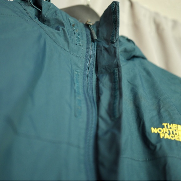 Men’s Large North Face Jacket Green/Teal w/ hood - Picture 4 of 11